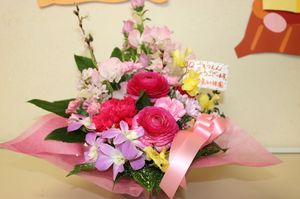 2026.3.11中島幼稚園よりお花.JPG